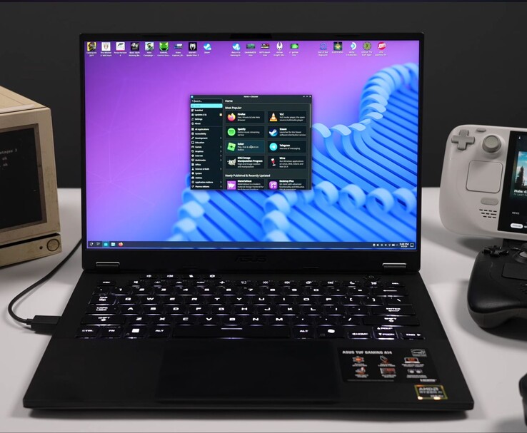 SteamOS Desktop-Modus auf dem Asus TUF Gaming A14