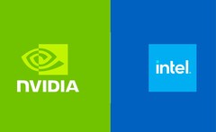 Nvidia investiert 5 Milliarden US-Dollar in Intel. (Bildquelle: Nvidia / Intel, bearbeitet)