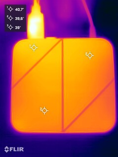 Ninkear M7 beim Stresstest (Oberseite)