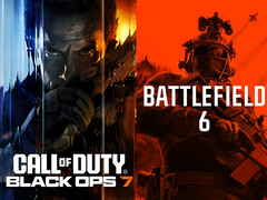 Die Banner von Call of Duty: Black Ops 7 und Battlefield 6 nebeneinander. (Bildquelle: Steam, Sony PlayStation mit Bearbeitungen)