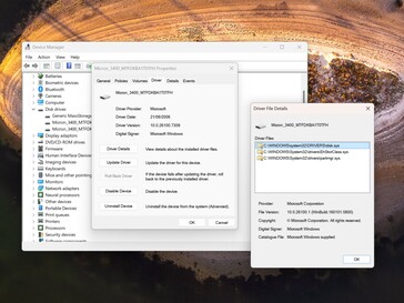 Vor dem Hack werden die Standard-Windows-Treiber genutzt.