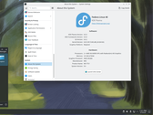 Eine Desktop-Umgebung mit Fedora Linux im Bild.