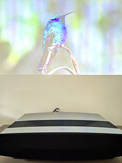 Der Beamer ist schnell aufgebaut und benötigt nicht viel Platz.