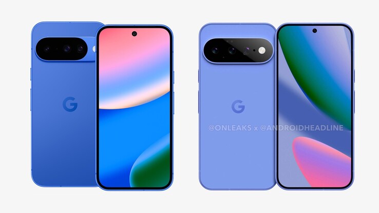 Das Google Pixel 11 (rechts) neben dem Pixel 10 (links).