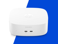 Der neue OmniDesk Mini ist mit einem Prozessor bis zum Core 5 320 erhältlich. Abbildung: Ein Werbefoto, das die Vorderseite des Mini-PCs zeigt.
