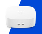 Der neue OmniDesk Mini ist mit einem Prozessor bis zum Core 5 320 erhältlich. Abbildung: Ein Werbefoto, das die Vorderseite des Mini-PCs zeigt.