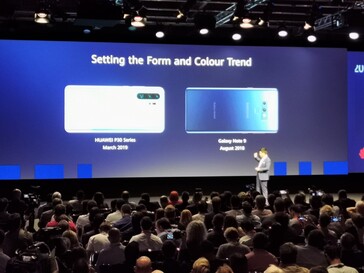 Huawei verarscht auf der IFA 2019 Samsungs Wechsel zum Huawei-Design: Vorher