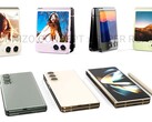 Die Farboptionen von Samsung Galaxy Z Fold5 und Galaxy Z Flip5 wurden von einem Analysten vorab genannt. (Bild: Technizo Concept, editiert)