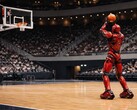 Toyota zeigt mit CUE7 die neueste Generation seines Basketball-Roboters, der Würfe aus bis zu 25 Metern schaffen soll. 