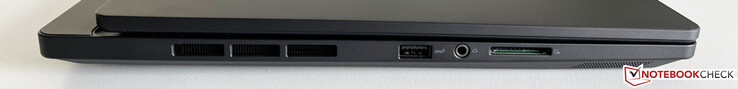 Links: USB-A 3.2 Gen.2 (10 GBit/s), 3,5-mm-Audio, SD-Kartenleser