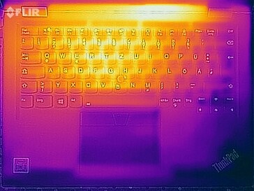 Wärmebildaufnahme unter Last - Oberseite