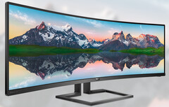 Philips 498P9 Brilliance: Riesiger 49-Zoll-Curved-Monitor mit 5.120 x 1.440 Pixeln.