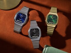 Die Casio AQ-240E-2A2, die AQ-240E-1A und die AQ-240EG-3A (von links nach rechts)
