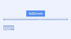 Die Gboard Bar spart Platz am Schreibtisch, Tippen dürfte aber gewöhnungsbedürftig sein. (Bild: Google)