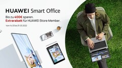 Bis zu 400 Euro sparen bei HUAWEI Smart Office Produkten - Rabatte auf Laptops, Monitore und Smartwatches
