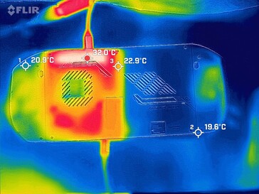 OneXPlayer im Leerlauf - Rückseite