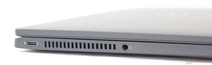 Links: USB-C mit Thunderbolt 4 + Stromversorgung + DisplayPort, 3,5-mm-Kopfhörer