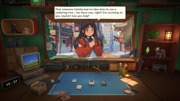 Im Bild: Ein Gameplay-Screenshot aus ReStory: Chill Electronics Repairs.