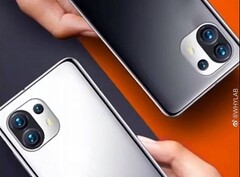 Zwei von mehreren Farboptionen des Mi 11, wie es am 28. Dezember in China präsentiert wird: Das erste Snapdragon 888-Flaggschiff wird performant.