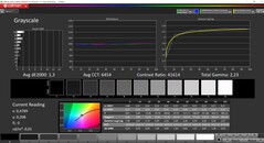 CalMAN Graustufen (Profil: Nativ, Zielfarbraum: P3)