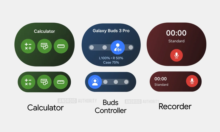 One UI 8 Watch soll eine Reihe neuer Tiles einführen. (Bildquelle: Android Authority)
