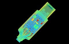 Apples Thunderbolt 4 Pro Kabel setzt auf ein komplexes Mainbaord mit neun Schichten. (Bild: Lumafield)