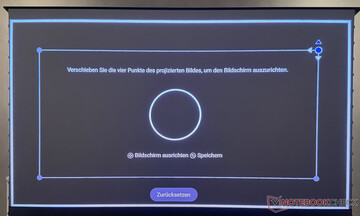 Manuelle Trapezkorrektur