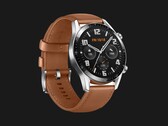 Die Huawei Watch GT 2 kommt in der Classic-Version mit einem 46 mm Gehäuse und einem Lederarmband. (Bild: Huawei)
