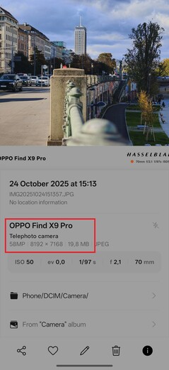 Die Bildgröße wächst natürlich. Hier 20 MB gegenüber etwa 6 MB bei 12 MP.