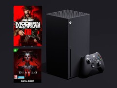 Die Xbox Series X gibts derzeit im Bundle mit zwei Spielen zum Bestpreis. (Bild: Microsoft)