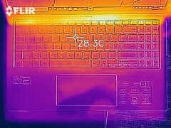 Wärmeentwicklung Oberseite (Leerlauf)