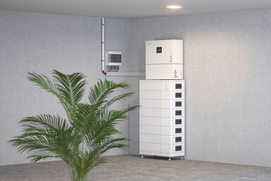 So soll der neue Batteriespeicher aussehen. (Bildquelle: Ökofen)