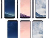 Galaxy S8 und S8+ in verschiedenen Farben