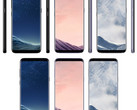 Galaxy S8 und S8+ in verschiedenen Farben