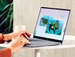 Das HP OmniBook X setzt einige interessante Design-Akzente. (Bild: HP)