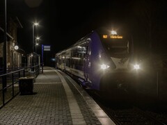 Ein Mireo Plus H in Basdorf in Richtung S-Bahnhof Karow. (Bildquelle: Sebastian Bohne/NEB)