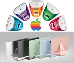 Throwback Tuesday: Apple könnte beim Frühlings-Event am 20. April ein kunterbuntes neues iMac-Lineup ankündigen. (Bild: Apple, Jon Prosser, editiert)