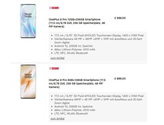 Nicht nur das OnePlus 8 Pro, auch das OnePlus 8 ist mit allen Preisen und Specs vorab beim Versandhändler Otto gelistet.