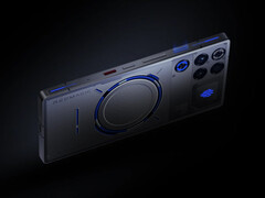 Es wurde festgestellt, dass die RedMagic 11 Pro-Serie während Benchmark-Tests automatisch in den „Diablo“-Leistungsmodus wechselt. Im Bild: Werbebild mit der Rückseite des Smartphones