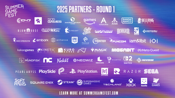 Partner der ersten Runde beim Summer Game Fest 2025 (Bildquelle: Summer Game Fest)