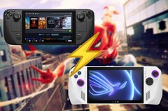 Steam Deck ist überfordert mit Spider Man 2, während ROG Ally relativ gut abschneidet (Bildquelle: Steam, Asus, Valve, bearbeitet)