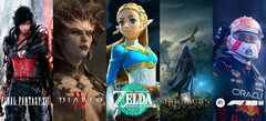 Spielecharts: Diablo 4, F1 23, Final Fantasy 16, Hogawarts und Zelda kämpfen um die Spitze.