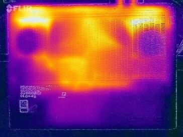 Oberflächentemperaturen Stresstest (Oberseite)