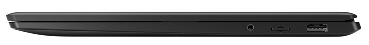 Rechte Seite Audiokombo, Speicherkartenleser (Micro SD), USB 2.0 (Typ A)