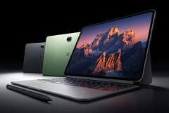 Das OnePlus Pad Pro wird mit einer optionalen Tastaturhülle und einem Stylus angeboten. (Bild: OnePlus)