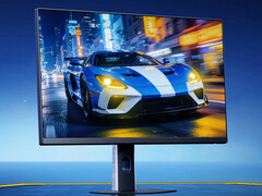 Der Redmi G25 2027 hat ein schlankes Design. Im Bild: ein Werbebild, das die Vorderseite des Gaming-Monitors zeigt.