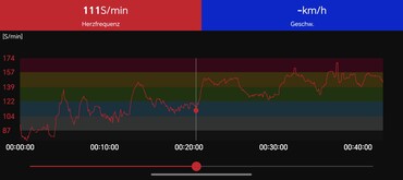 Herzfrequenzverlauf: Polar H10