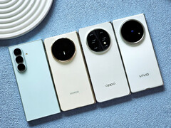 Von links nach rechts: Das Galaxy Z Fold 7, Magic V5, Find N5 und X Fold 5 (Bildquelle: Ice Universe)