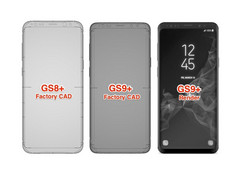 Im Vergleich mit dem Galaxy S8+ erkennt man etwas dünnere Ränder im Galaxy S9+.