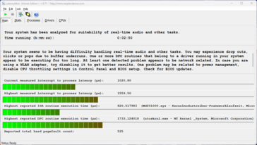 LatencyMon - Übersicht
